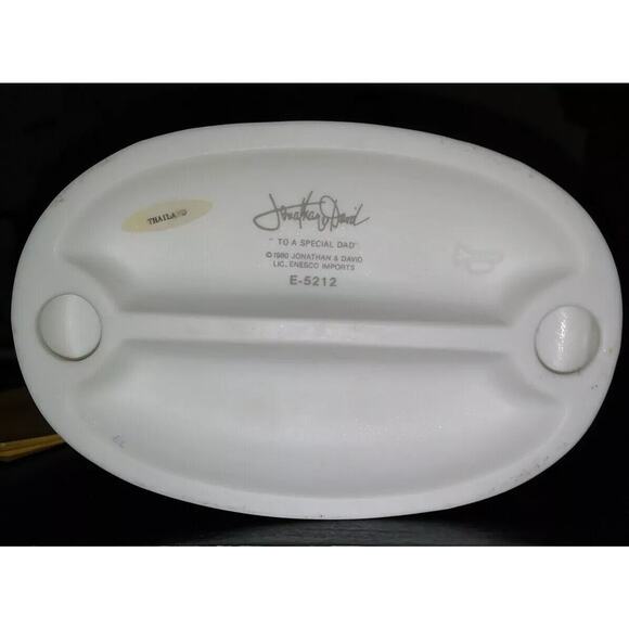 PRECIOUS MOMENTS "To a Special Dad" figurine, 1980, #E-5212, Trumpet Box card - Picture 8 of 8